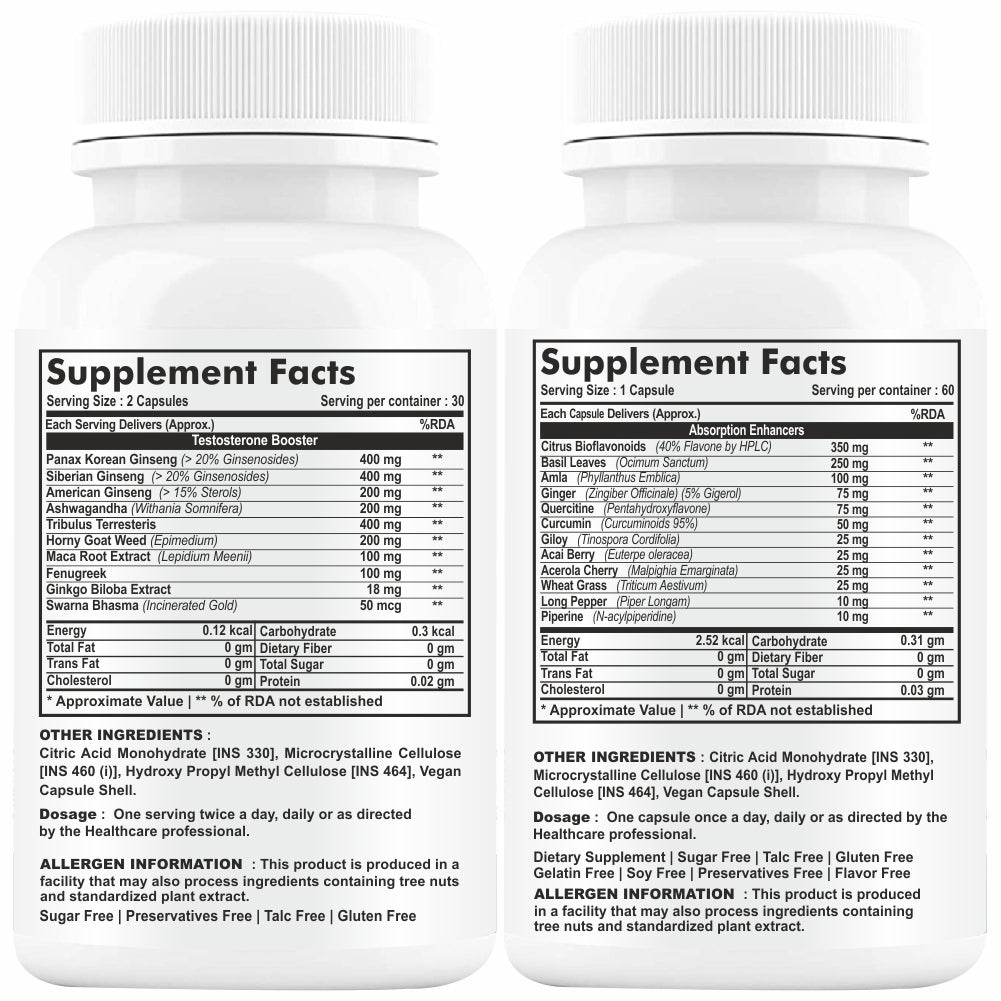 GNL Testosterone Booster for men Supplement 60 Tablets