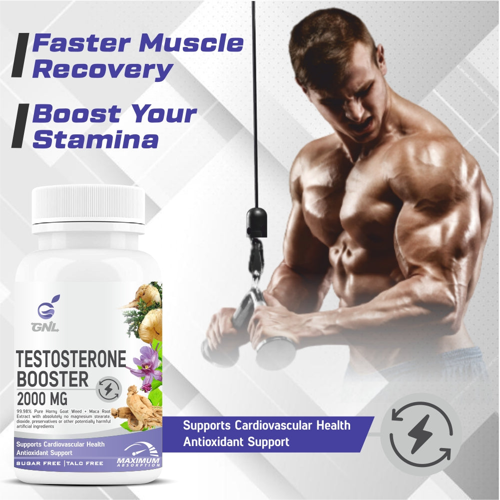 GNL Testosterone Booster for men Supplement 60 Tablets