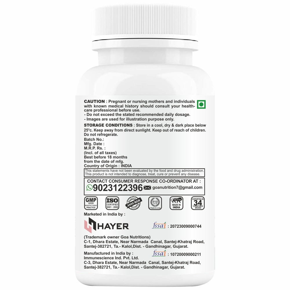 HAYER Vitamin B12 Supplements For Women, helps to good health & joint support supplement-60 Energy Tablets