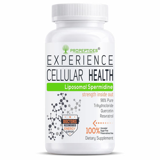 Propeptides Liposomal Spermidine 60 Tablets - Wheat Germ Extract with Resveratrol & Quercetin | Antioxidant, Cellular Health & Skin Support for Healthy Aging, 98% Pure