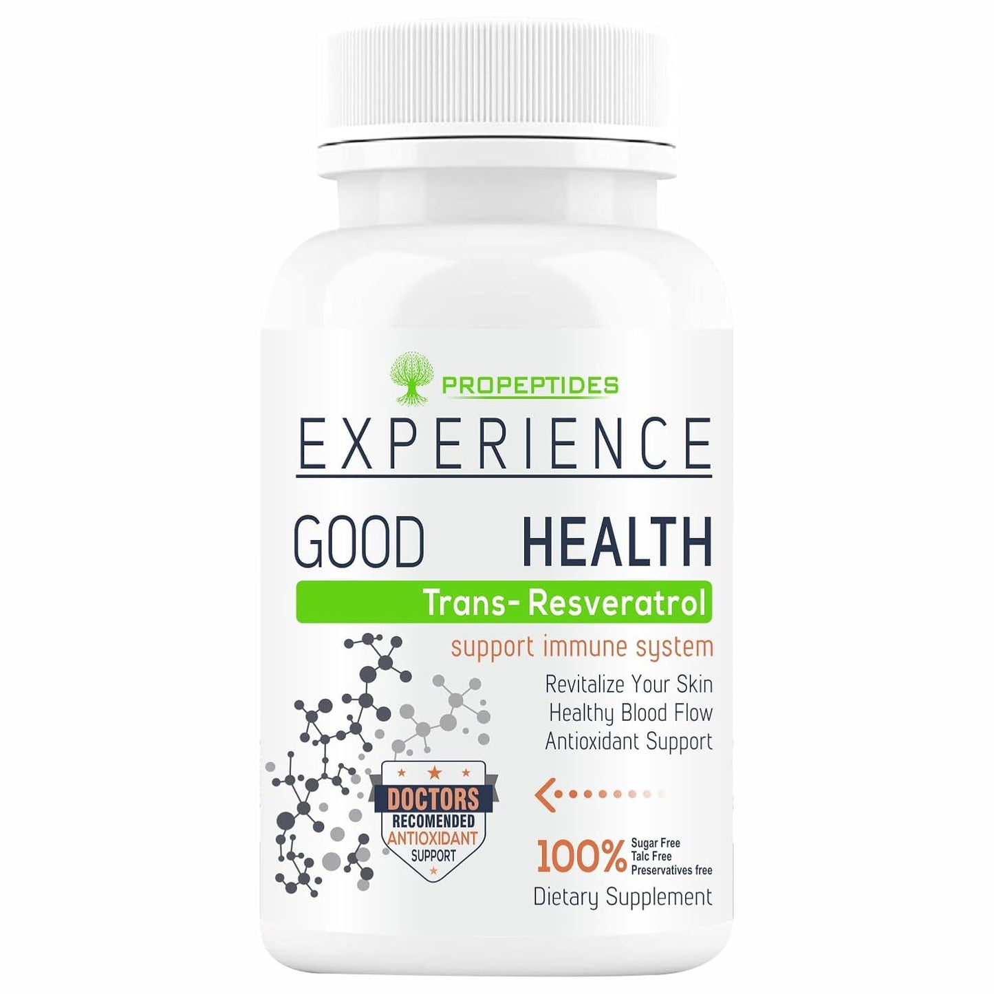 Resveratrol Supplements Trans 500 mg With Grape Seed Extract, Quercetin Powder, Pomegranate, Improves Metabolism And Heart Health Care Supplement- 60 Tablets (No Capsules Pack1)