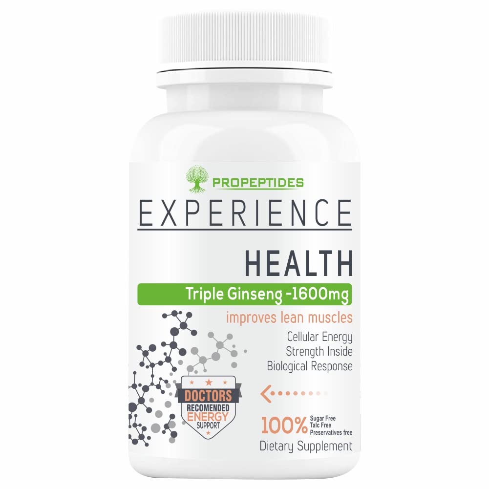 Ginseng Capsules For Men With Korean Red Siberian Ginseng Root, Ashwagandha Powder Extract & Ginkgo Biloba To Boost Stamina, Energy, Focus, And Good Health-60 Tablets (Pack 1)