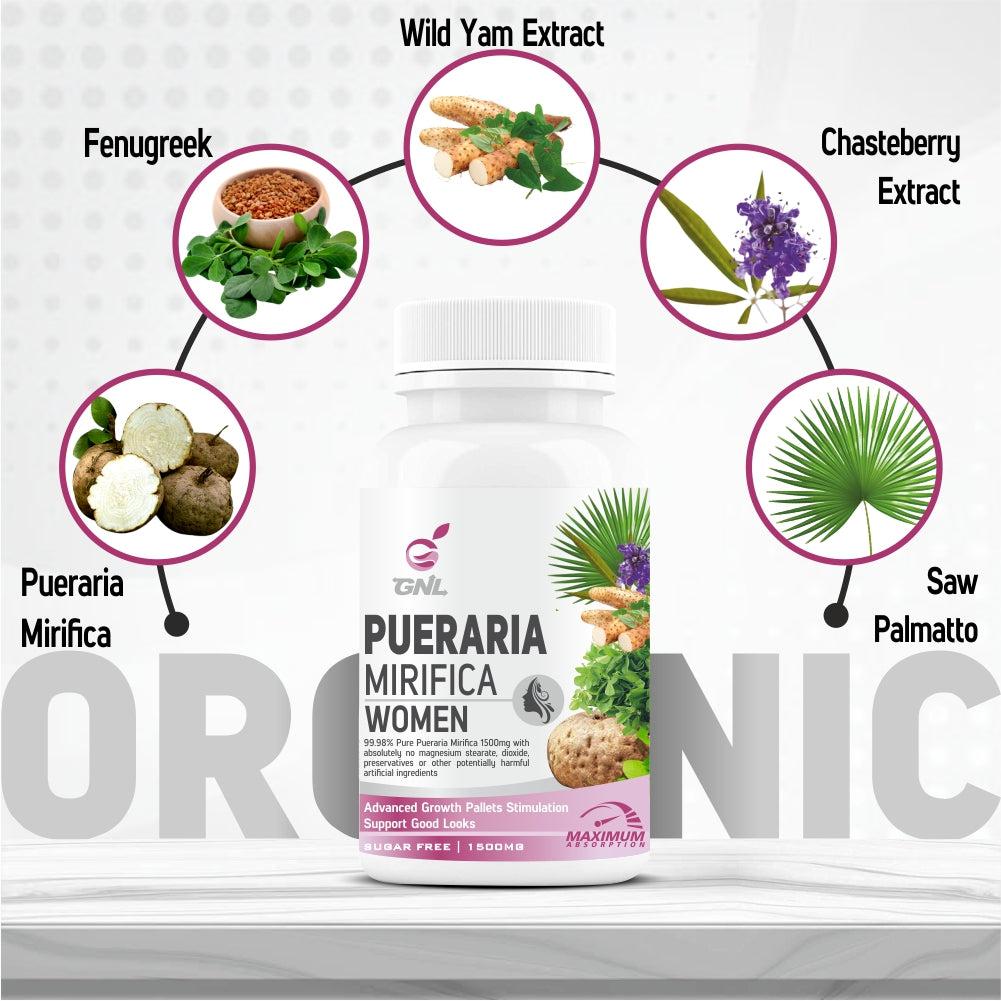 GNL Mass Gainer For Women With Pueraria Mirifica, Vitamin C, Hydrolyzed Protein Powder To Help Support Increase in Weight gain-60 Capsules - Image #6