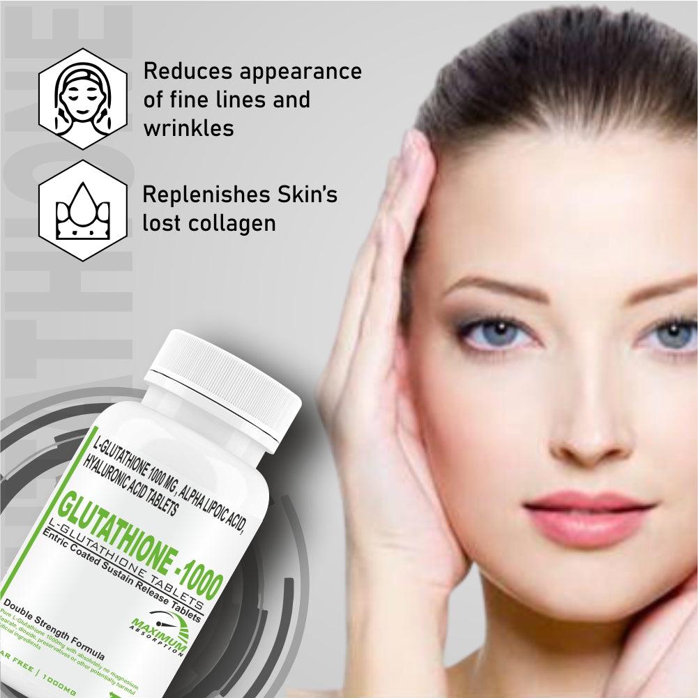 GNL Glutathione Tablets 1000mg For Skin Whitening -30 Tablet Goa Nutritions - The World's Best Nutraceutical Manufacturer GNL Glutathione Tablets 1000mg For Skin Whitening -30 Tablet Goa Nutritions - The World's Best Nutraceutical Manufacturer