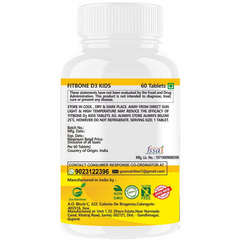 Well-C Calcium for Kids With Vitamin D (as d3) B12, C 120 Chewable Tablets