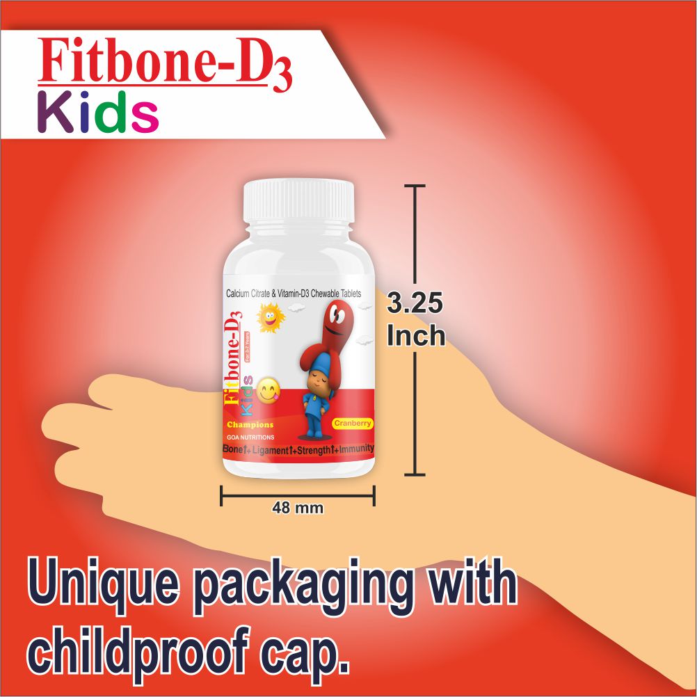 Well-C Calcium for Kids Multivitamin With Vitamin D (as d3) Chewable Tablets (3-7 years)