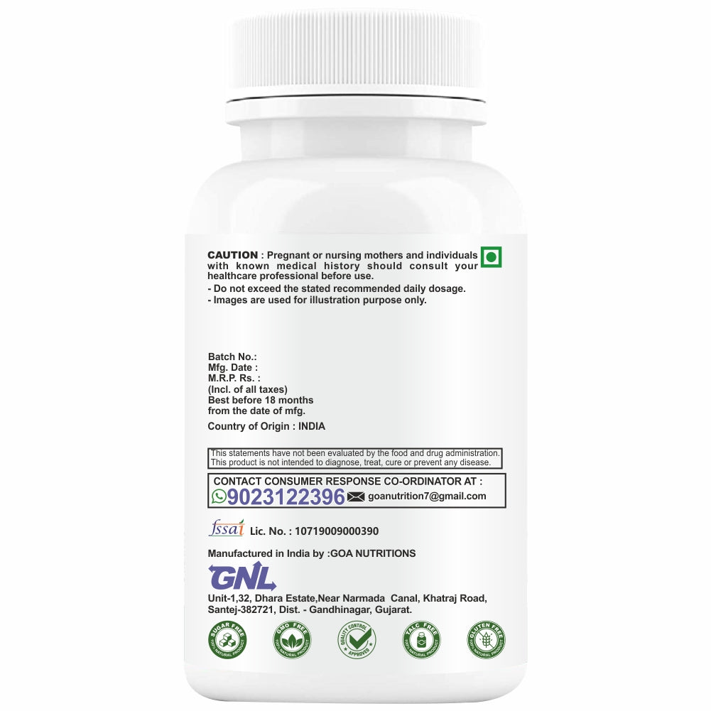GNL Vitamin A Capsules For Eyes With Lutein, Zeaxanthin & omega 3 Supplements Improving For Eye Health, Vision - 60 Capsule