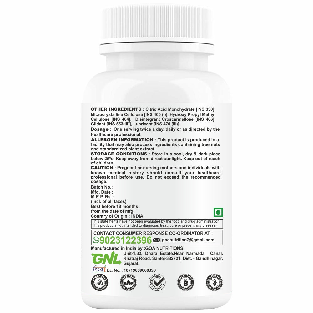 GNL Height Increase Medicine For Men, With EAA To Help Support Increasing Long Growth, Muscle Mass, And Strong Bones -60 Tablets