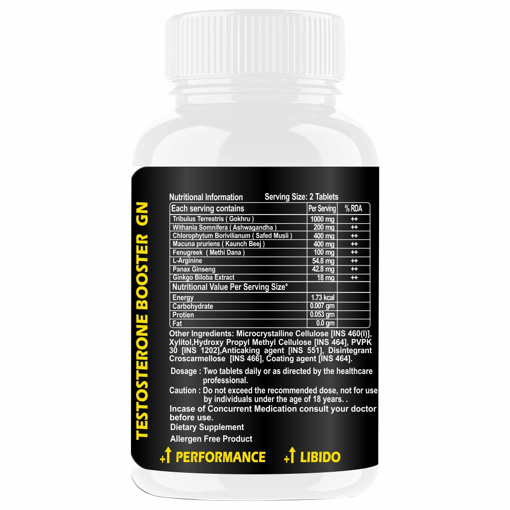 Goa Nutritions Testosterone Booster for men Supplement 120 Tablets