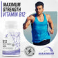 GNL Vitamin B12 Supplements For Men 60 Methylcobalamin Capsules
