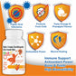 Well-C Vitamin C Tablets Immunity Booster For Kids Orange Flavor Chewable Tablets -60