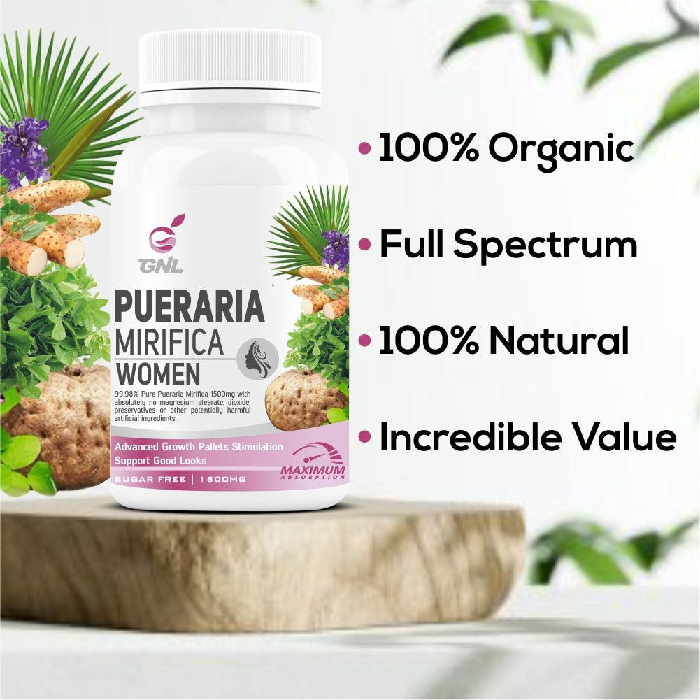 GNL Mass Gainer For Women With Pueraria Mirifica, Vitamin C, Hydrolyzed Protein Powder To Help Support Increase in Weight gain-60 Capsules - Image #4