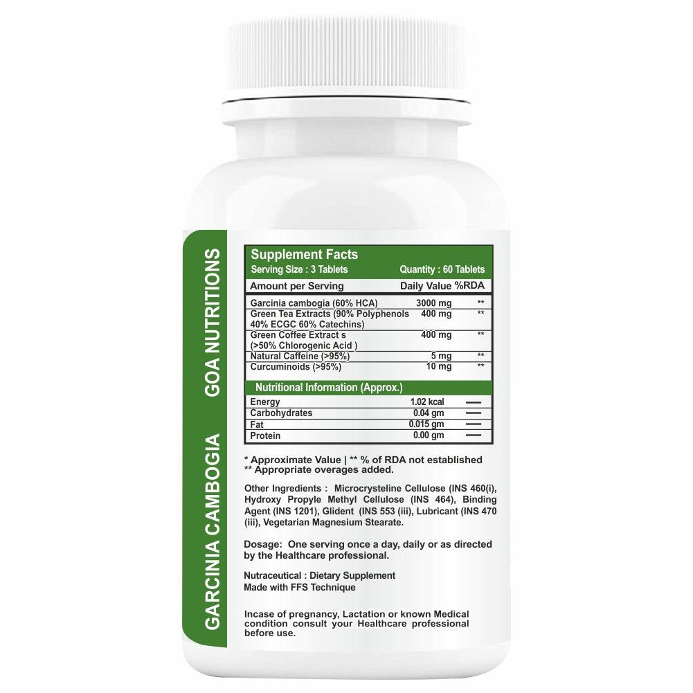 GOA NUTRITIONS Garcinia Cambogia for Weight Loss 60  Tablets - Image #2