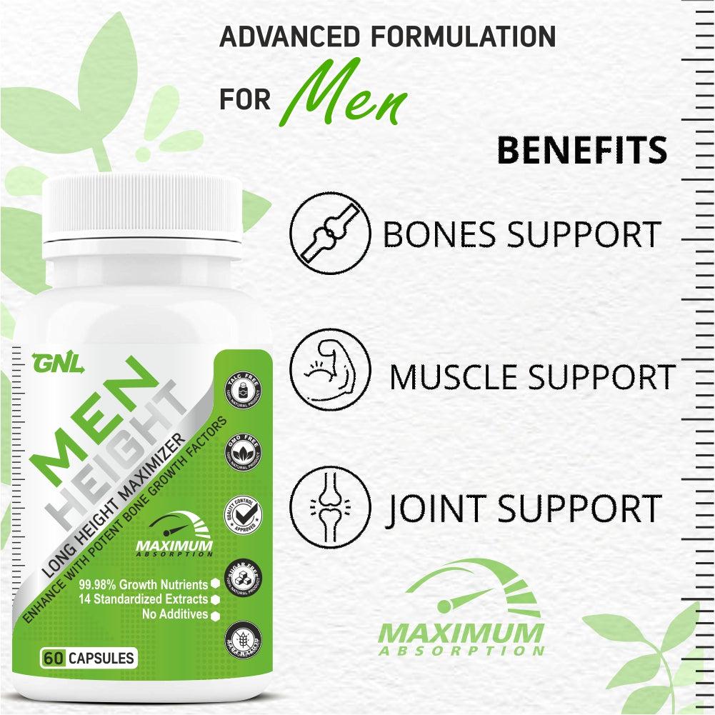 GNL Height Increase Medicine For Men, With EAA To Help Support Increasing Long Growth, Muscle Mass, And Strong Bones -60 Capsules - Image #7